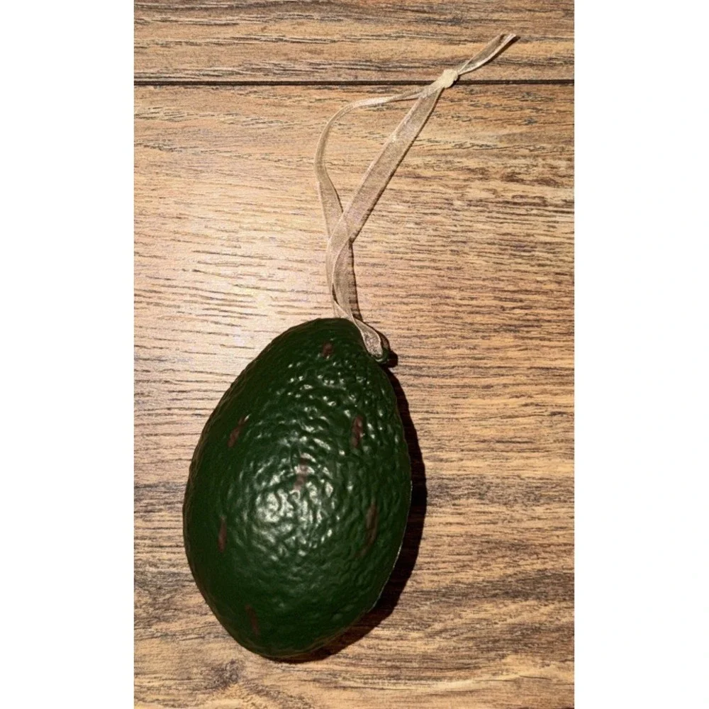 Kurt Adler Avocado Faux Food Soft Christmas 4